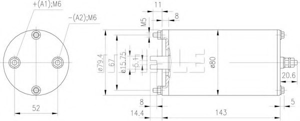 MAHLE ORIGINAL MM 224 Electric Motor